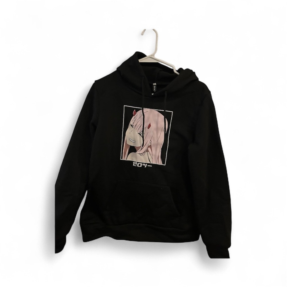 Black Graphic Hoodie